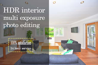 hdr interior photo editing