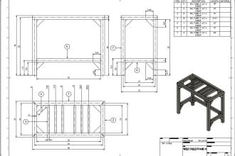 design 3d models and 2d drawings in solidworks, fusion 360