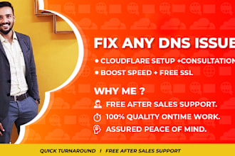 setup cloudflare fix any dns cname ns mx related issues