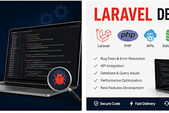 fix PHP laravel bugs and develop new features