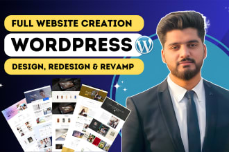 premium wordpress website design or revamp using elementor pro or divi