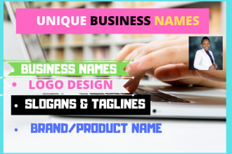 write unique and catchy business names and slogans
