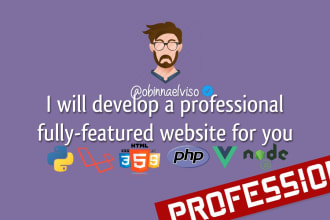 develop a laravel website for you from scratch
