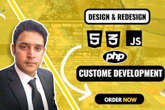do any kind of web development or web design related work