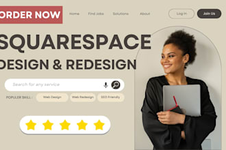 setup and design your squarespace website