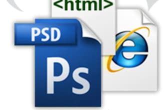 convert psd to html CSS per page