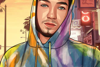 draw gta style potrait realistic