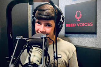record an authentic male teen voice over