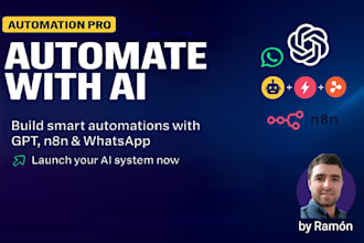 design ai agents, automations, zapier, whatsapp n8n with mcp