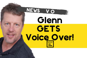 be your authoritative confident newscaster voice over