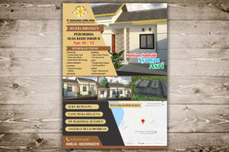 design an elegant real estate flyers in modern style