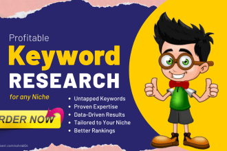 do profitable SEO keyword research for website with semrush