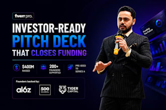 prepare vc investor grade pitch deck to raise capital