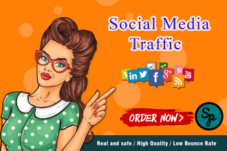 send social media traffic with real visitors