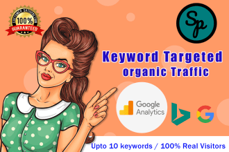 send keyword targeted organic traffic