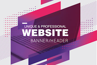 design a professional website header and banner ad