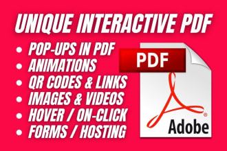 create interactive, animated and clickable pdfs