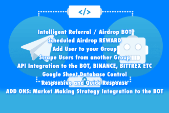 do telegram referral bot, airdrop bot, webapp bot