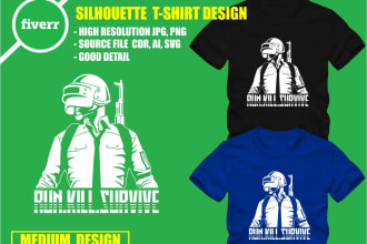 create stunning silhouette t shirt design