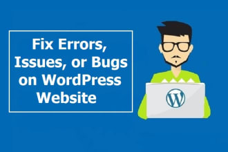 fix errors, issues, or bugs on wordpress website