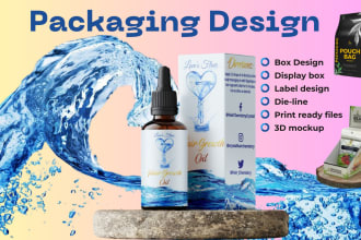 do private label and box design, product packaging