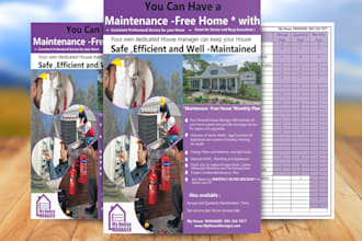 design a one page modern business flyer  design