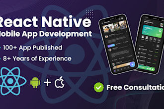 create a react native cross platform mobile application for you
