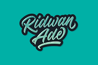 design an original custom lettering logo for apparel
