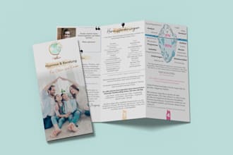 design brochure, bifold, trifold, flyer, catalog