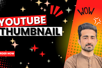 design amazing eye catchy custom youtube thumbnail in 12 hours