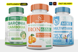 create label design, supplement label, cbd label, product label
