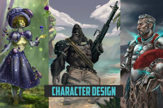 do character design and concept art for you