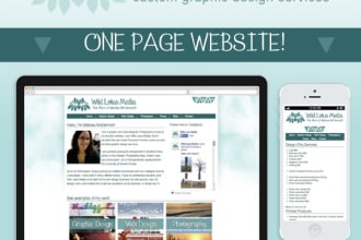 design and code a wordpress landing page or 1 page website