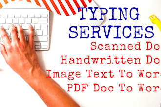 type your handwritten notes, pdf and scanned documents