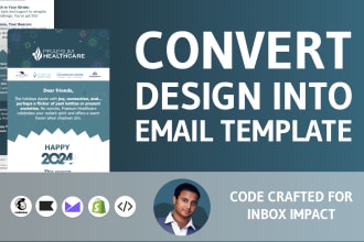 convert figma, psd, xd, png, jpg, pdf, ai to HTML email template