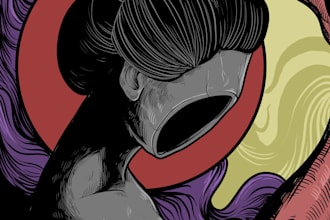 draw awesome illustration from abstract concept
