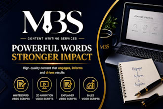 write a professional explainer or sales video script
