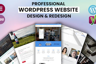 design or redesign roofing and cleaning wordpress website
