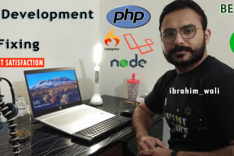 expert backend developer for PHP, laravel, wordpress, nodejs, reactjs projects
