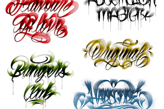 create an incredible graffiti tag with fatcap style