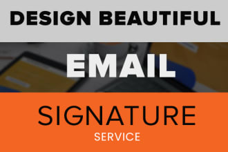 make beautiful email signature for gmail outlook and apple