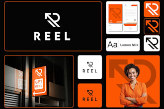 design a minimalist business professional logo and branding