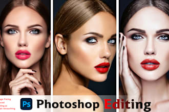 photo editing, retouching skin, beauty portrait in photoshop