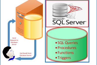 write sql server queries, stored procedures, functions