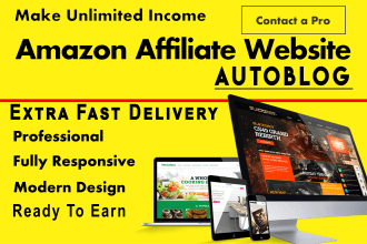 setup amazon niche affiliate website 1000 products