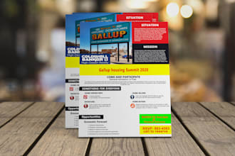 create beautiful flyers and brochures