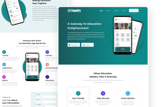 design modern web template PSD, xd and sketch