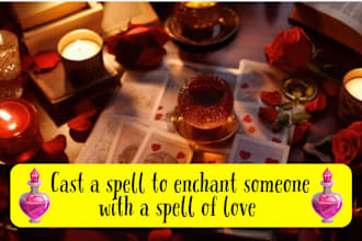 cast a spell to enchant someone with a spell of love