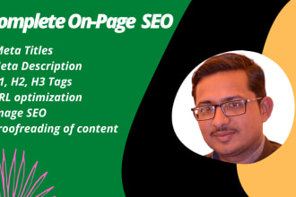 do on page SEO, meta titles, meta descriptions, and image alt tags