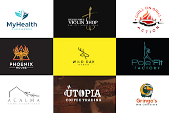 do a talented modern unique minimal creative logo design